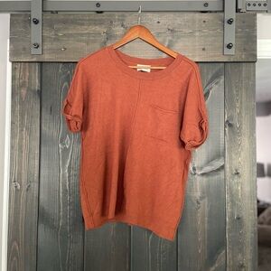 Universal Thread Rust Orange Relaxed Fit Short Sleeve Tee